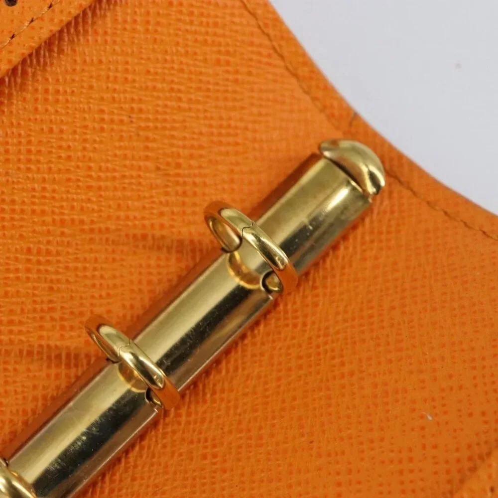 LOUIS VUITTON Epi Agenda PM Day Planner Cover Orange Mandarin R2005H Auth BA